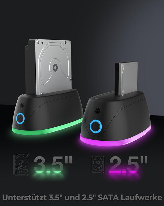 Actual product image RaidSonic ICY BOX Docking Station IB-1124L-C3 (3.5", 2.5")