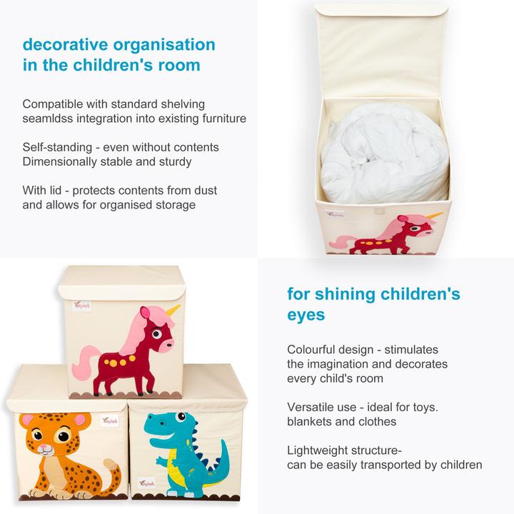 Produktbild Intirilife Aufbewahrungsbox mit Deckel für Kinder