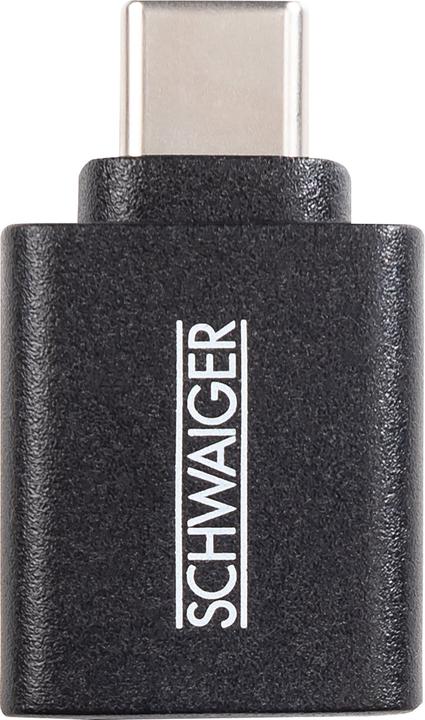 Produktbild Schwaiger Ladeadapter USB3.1C->USB3.0A schwarz