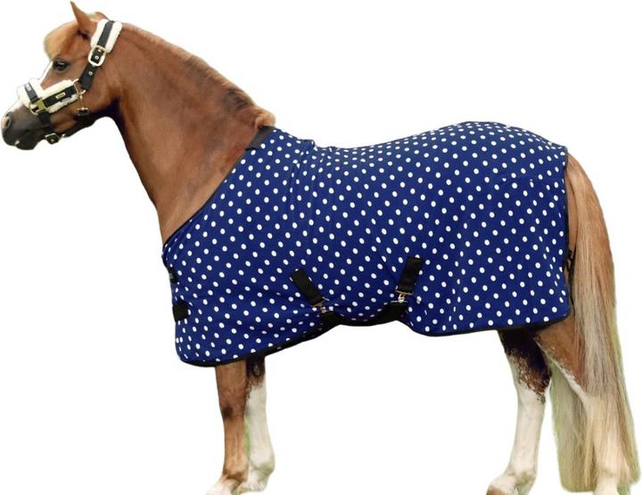 Actual product image Supreme Products Standard dot pattern fleece horse blanket (130 cm)