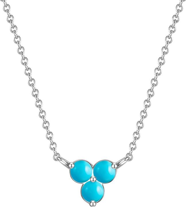 Actual product image Glanzstücke München Ladies Sterling Silver Turquoise (rek.) silver 40.0 cm base chain + 5.0 cm extension - 28495 (Sterling Silver, 40 - 45 cm)