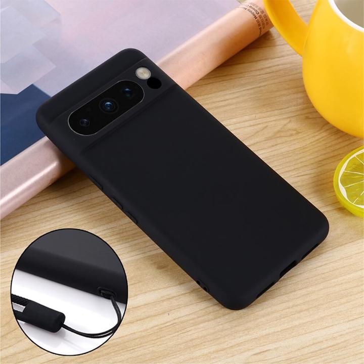 Actual product image Cover-Discount Google Pixel 8 Pro - Silicone rubber case black (Google Pixel 8 Pro)