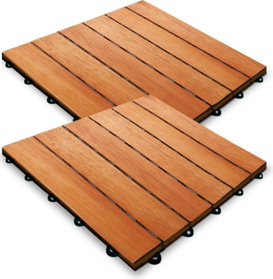 Immagine prodotto Deuba 33x piastrelle in legno (33 x, 30 x 30 cm)