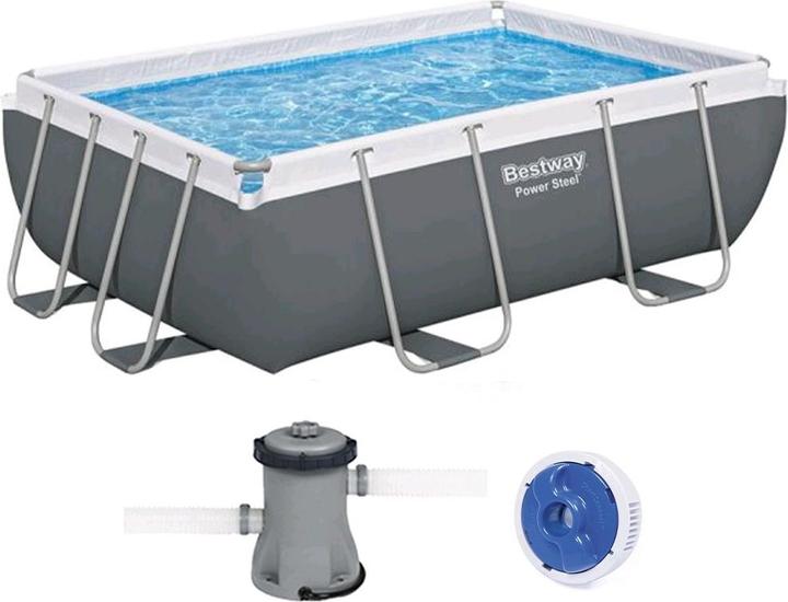 Immagine prodotto Bestway Set piscina Power con telaio in acciaio e pompa filtro 282 x 196 x 84 cm (282 x 196 x 84 cm)