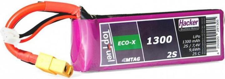 Produktbild Hacker LiPo Pack TF ECO-X 1300mAh 2S MTAG (7.40 V, 1300 mAh)