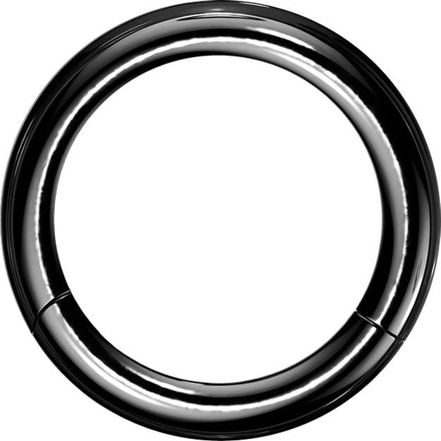 Star Piercing Segmentring schwarz (Titan G23, ohne Messing)