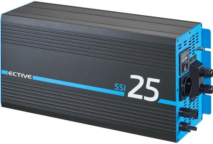 Immagine prodotto Ective Inverter 2500W da 12V a 230V Pure Sine SSI 25 con regolatore di carica MPPT