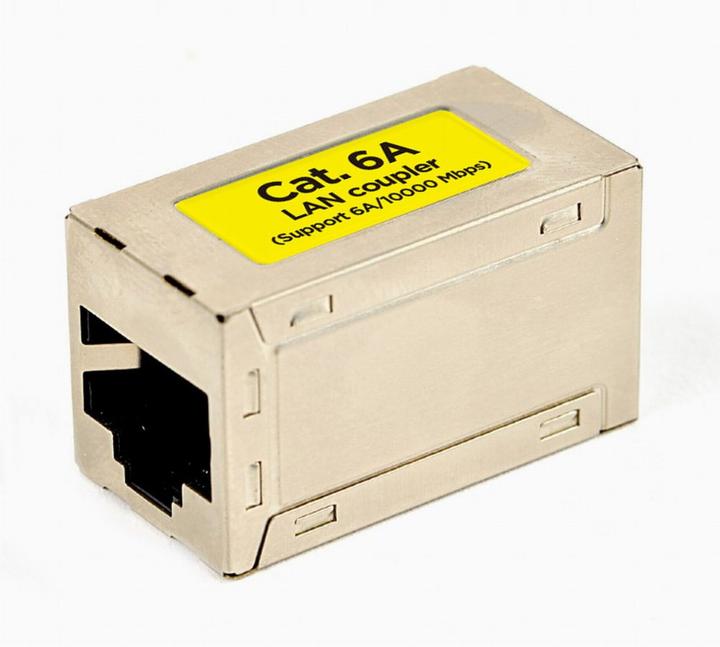 Actual product image NoName CAT6 LAN coupling, white - NCA-LC6S-01 (Camera Converter)