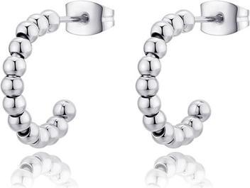 Sagapo S'Agapo Chunky Steel Hoop Earrings Shk37