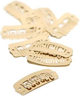 Balmain Double Hair Clips 10 Stück beige (Beige)