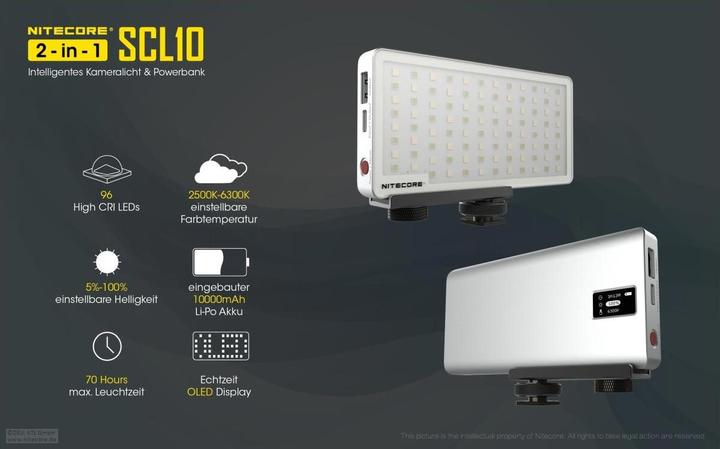 Image du produit Nitecore SCL10 Kameralicht (Autres lumières permanentes)