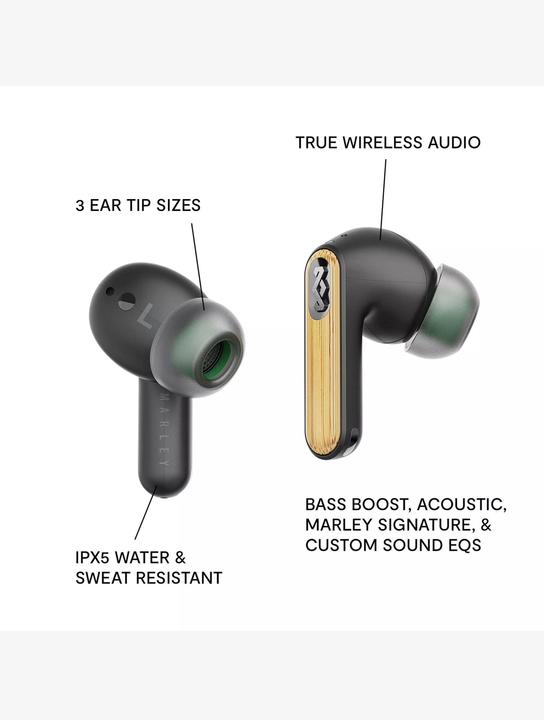 Produktbild House of Marley In Ear-Bluetooth-Kopfhörer Redemption ANC 2 (ANC, 6 h, Kabellos)