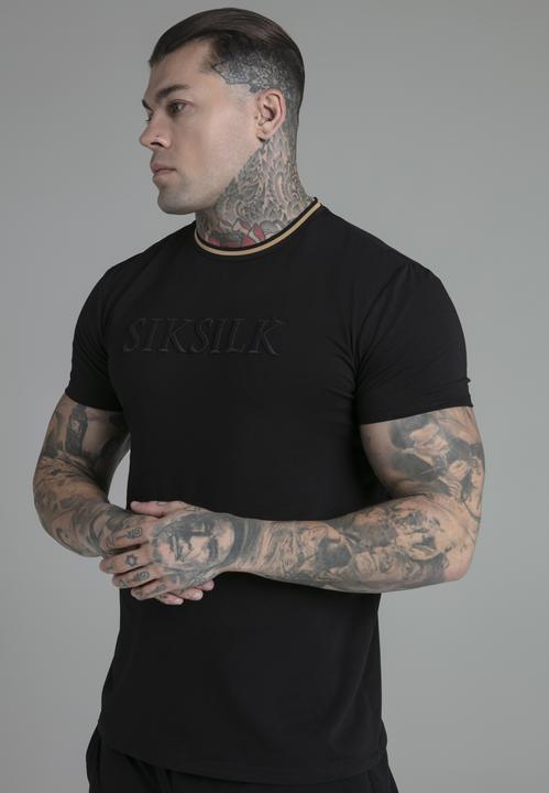 Siksilk T-Shirt Logo T-Shirt in Black (M)
