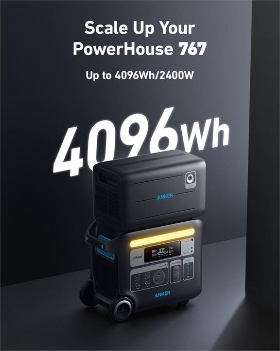 Image du produit Anker 760 Batterie d'extension 2048Wh pour 767 (2048 Wh, 20.70 kg)