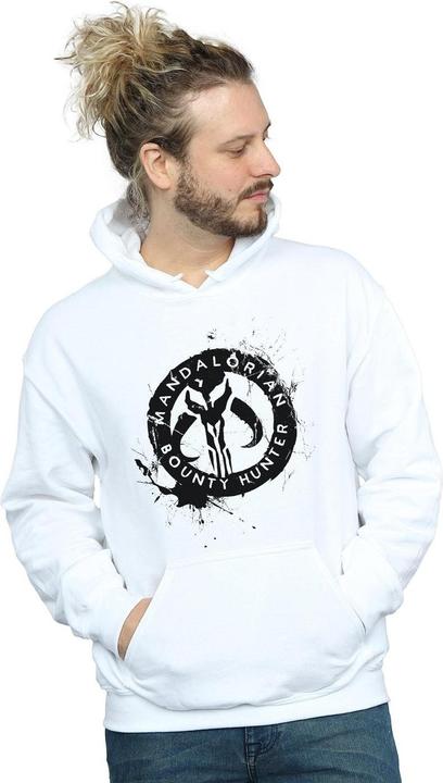 Produktbild Star Wars The Mandalorian Bounty Hunter Splatter Skull Kapuzenpullover (L)