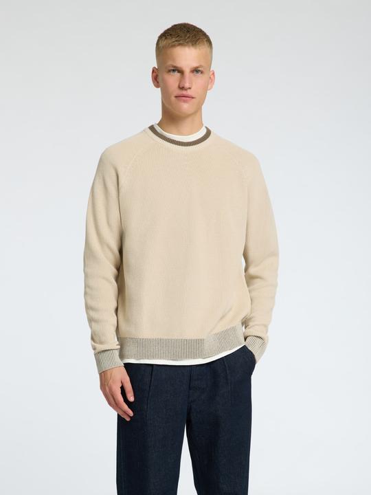 Actual product image Selected Homme 100% cotton jumper with round neckline (L)