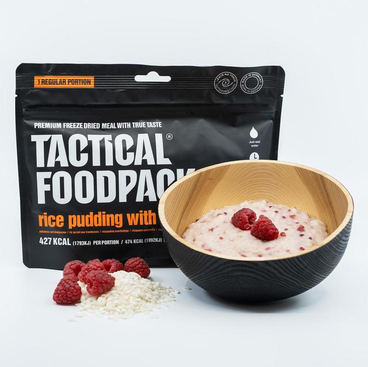 Actual product image Tactical Foodpack Rice Pudding and Berries (90 g)