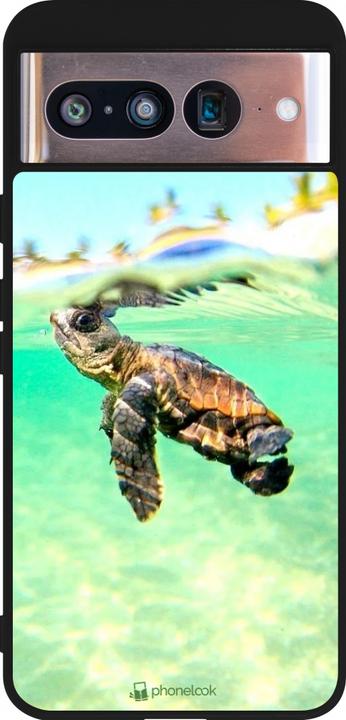 Actual product image PhoneLook Cover Silicone black Turtle Underwater (Google Pixel 8)