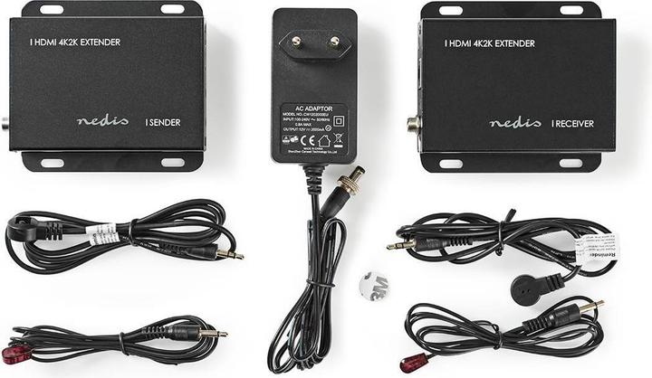Image du produit Nedis HDMI Extender|Sur CAT6| jusqu'à 50.0 m| 4Ka30Hz| 10.2 Gbps| (1 m, HDMI)