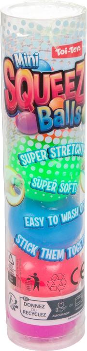 Immagine prodotto Toi-Toys Mini palline da spremere divertenti Stickeezz in tubo, 5 pezzi.