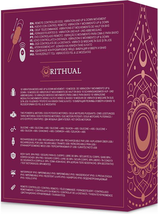 Actual product image Ritual Rithual Reva Remote Controlled Egg Stimulator Up&Down + Vibration