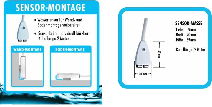 Produktbild Protector Wassermelder WA 11 mit WiFi Alarmweiterleitung, für Steckdose