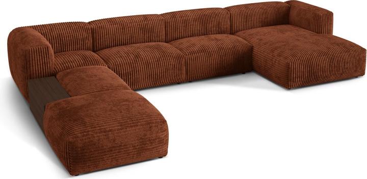 Actual product image Micadoni Modular Panoramic Left Corner Sofa, "Martina", 5 Seats, 406x280x75 Made in Europe (Sofa landscape)