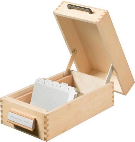 Immagine prodotto Han Scatola di legno per schede in legno (A7, Attraverso)