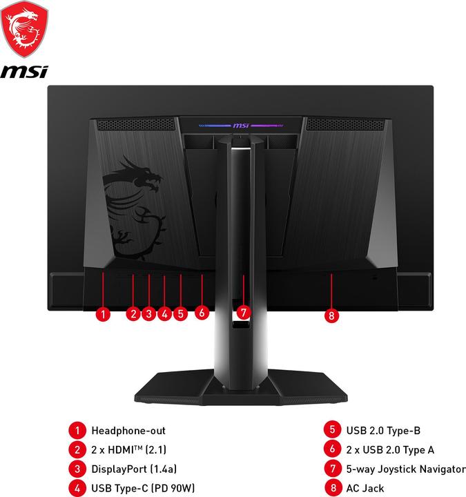 Produktbild MSI MPG 271QRXDE QD-OLED (2560 x 1440 Pixel, 26.50")