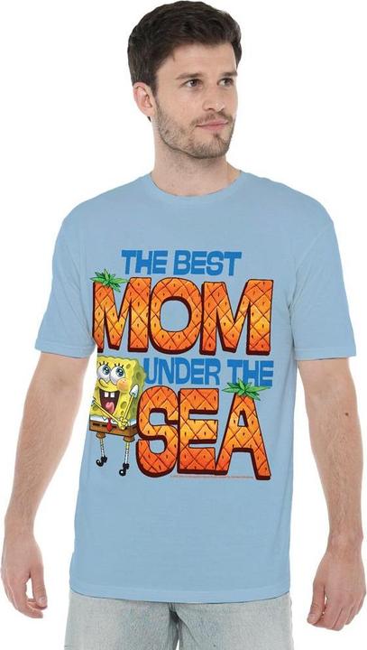 Actual product image Spongebob Squarepants Mens Best Mom Under The Sea Mothers Day T-Shirt (M)
