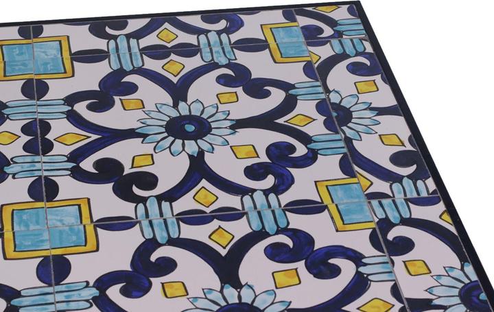 Actual product image Mojawo Mosaik Sitzgarnitur Set 3-teilig Sitzgruppe Gartenmöbel Tisch Stühle (77 cm)
