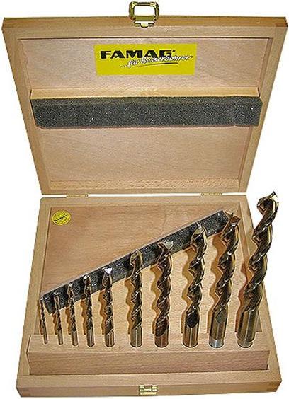 Image du produit Famag Jeu de mèches spirales en bois, HSS-G (3 mm, 4 mm, 5 mm, 6 mm, 8 mm, 10 mm, 12 mm, 13 mm, 14 mm, 16 mm)