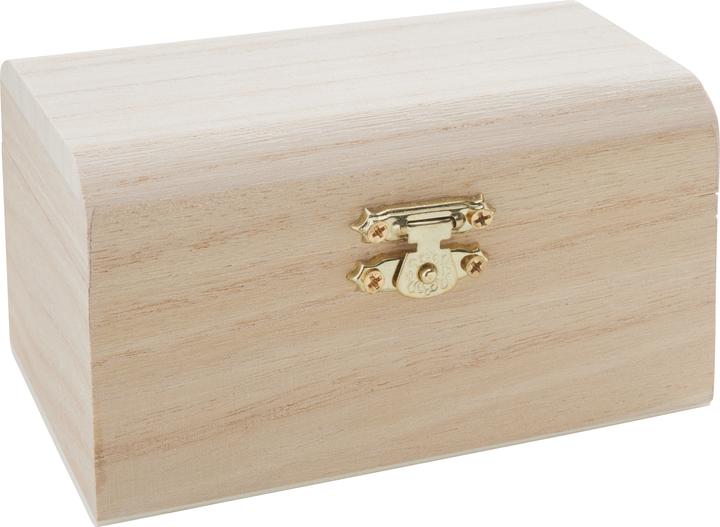 Image du produit VBS Coffre en bois, bois brut, 12x8x6,5cm