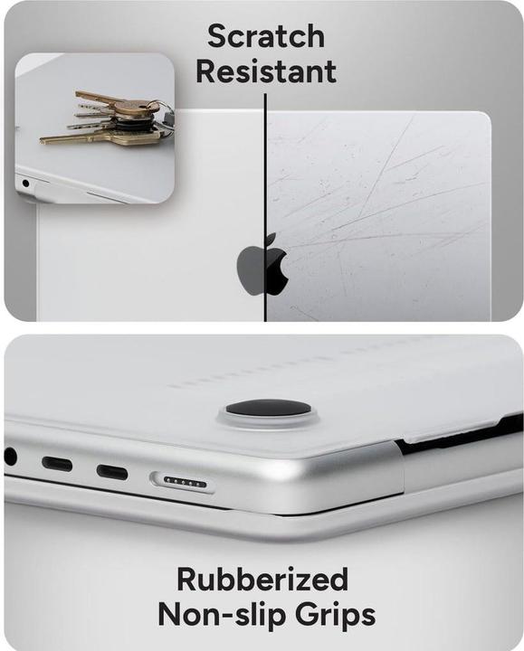 Produktbild Zagg Hard Case Apple Macbook Air 13 M3/M2 Frosted Clear (13", Apple)