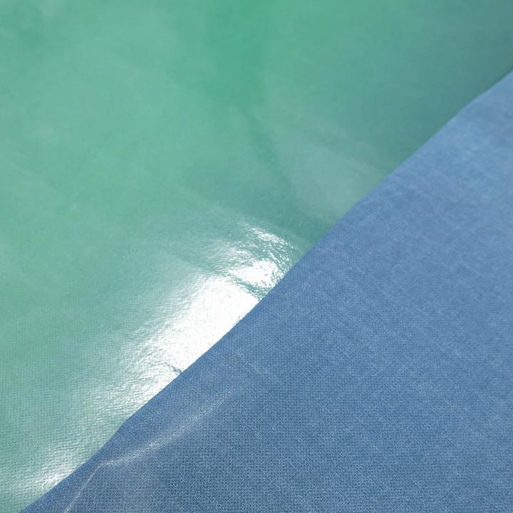 Produktbild Stoffrestposten Regenjacken Stoff - Farbverlauf Blau Grün Blau