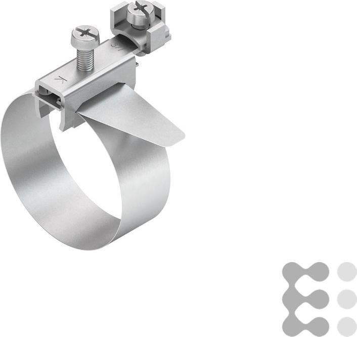Actual product image Kleinhuis GmbH Co. KG Grounding strap clamp with terminal 37/6