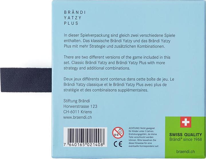 Nährwerte und Zutaten Brändi Yatzy Plus (Deutsch, Englisch, Französisch)
