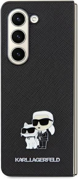 Actual product image Karl Lagerfeld KLHCSA55SAKCNPK A55 A556 hardcase czarny/black Saffiano Karl&Choupette Pin (Samsung Galaxy A55)