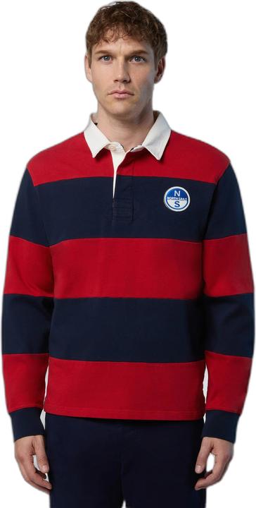 Actual product image North Sails long sleeve polo w/logo (M)