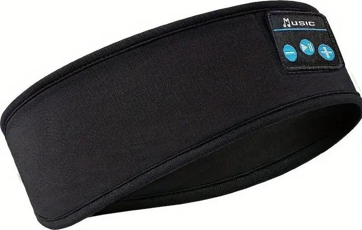 Cbx Bluetooth Stirnband mit Kopfhörer, kabellose Schlafkopfhörer Schwarz (10 h)