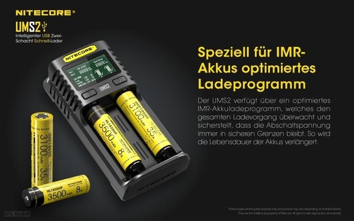 Actual product image Nitecore UMS2 (1 pcs., AAA, AA, Chargers without battery)