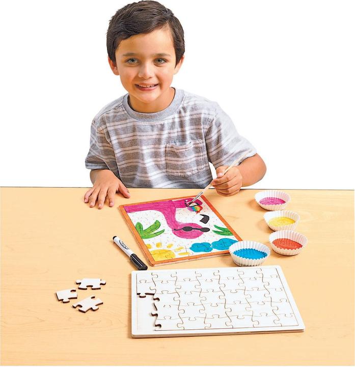 Immagine prodotto Colorations Colourings - Decora il tuo puzzle in legno, set di 6 pezzi