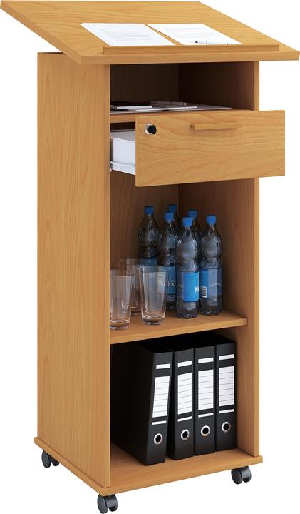 Produktbild VCM Stehpult Rednerpult Meeta mit Rollen (60 x 50 x 120 cm)