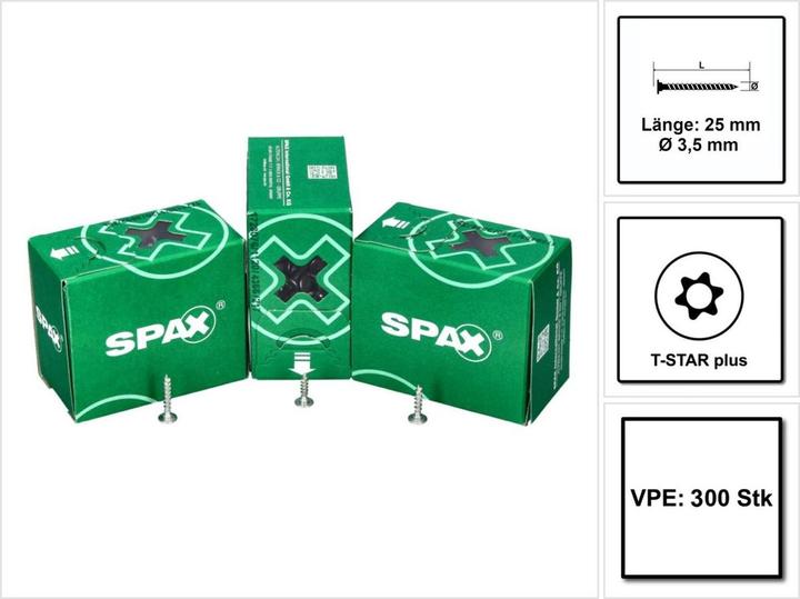 Actual product image Spax Back wall screws (300 Screws per piece)