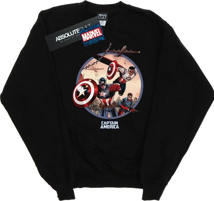 Image du produit - Sweat CAPTAIN AMERICA AND FALCON IN BATTLE - Homme (XXL)