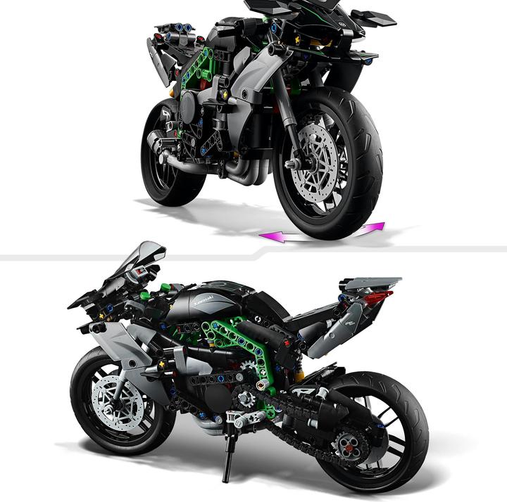 Actual product image LEGO Kawasaki Ninja H2R Motorrad (42170, LEGO Technic)