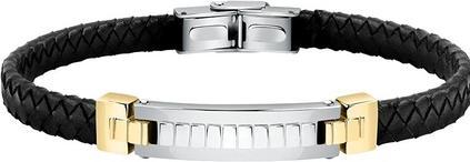 Morellato Elegant leather bracelet with steel decoration Moody SQH32 (M)