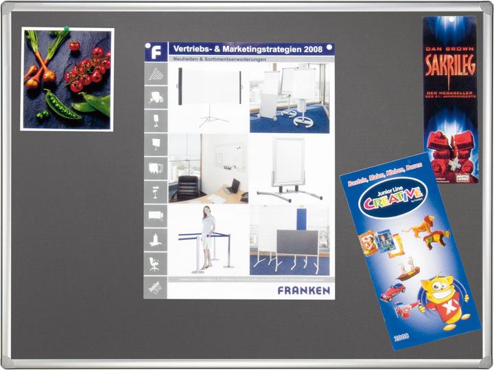 Produktbild Franken Filz-Notiztafel PRO (Pinnwand, 1800 x 1200 mm)