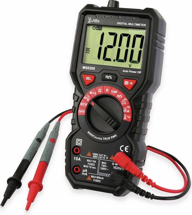 Image du produit VAL MS0205 - Multimètre numérique TRMS, 6 000 comptes