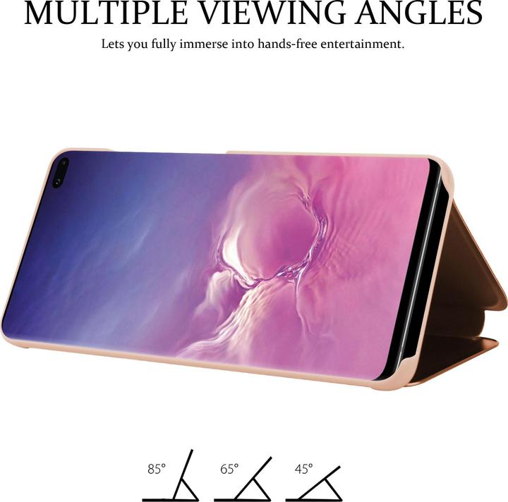 Actual product image Cadorabo Book Smart View Mirror Cover (Samsung Galaxy S10+)